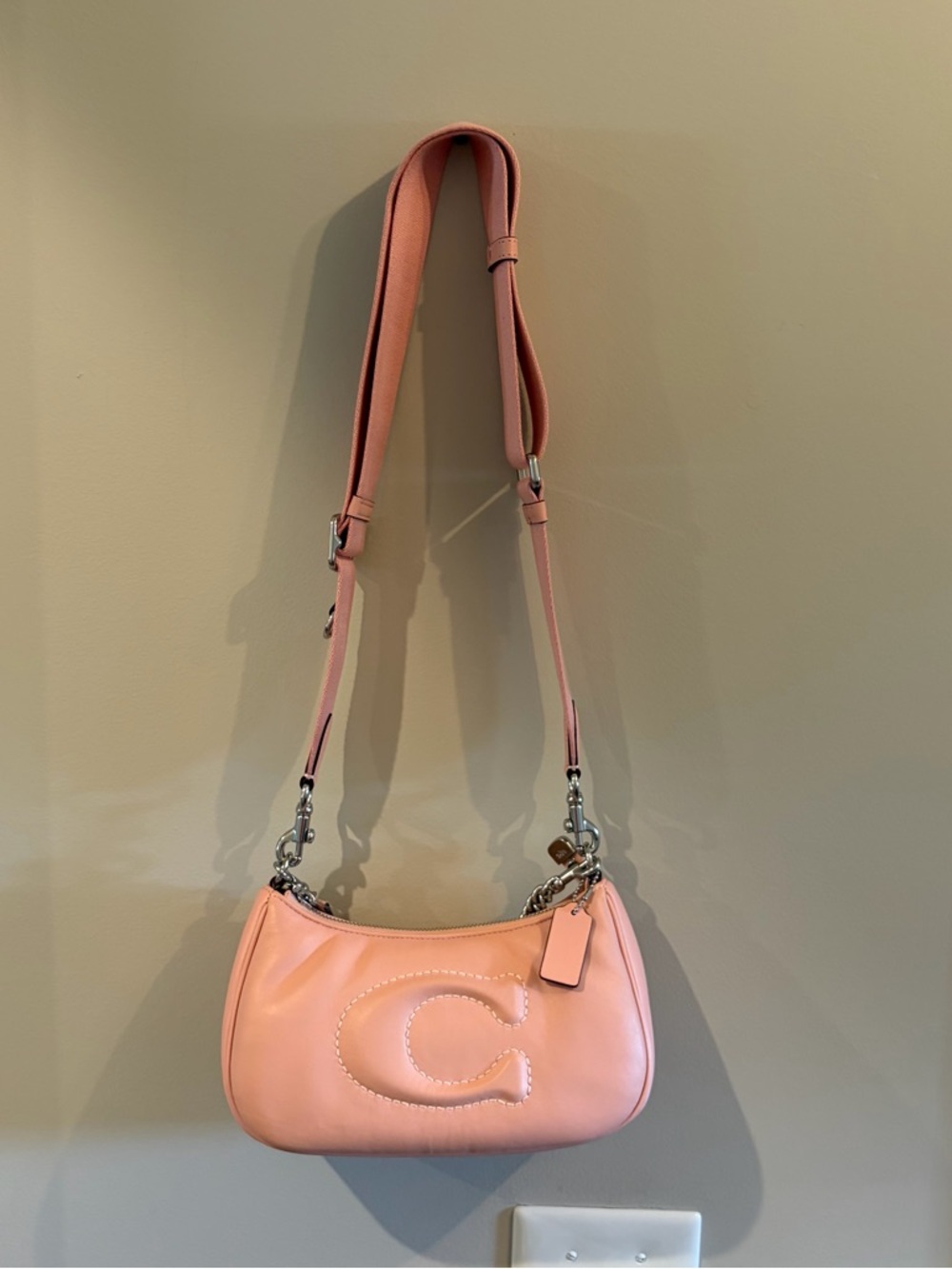 Coach Teri NWOT Nappa Leather Quilted Chain Handle Shoulder Bag - Picture 2 of 10